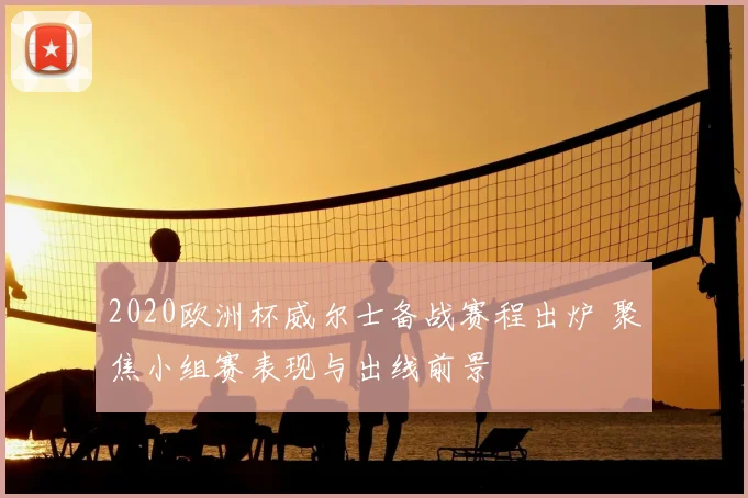 2020欧洲杯威尔士备战赛程出炉 聚焦小组赛表现与出线前景